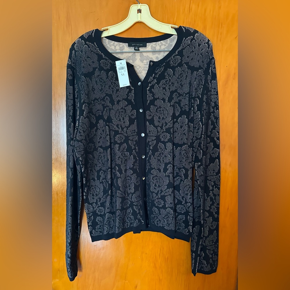 Ann Taylor Crew Neck Cardigan